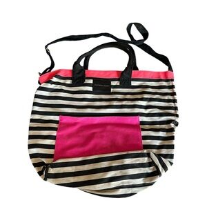 Victoria's Secret women's large striped tote bag
